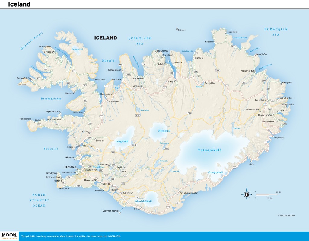 Map of Iceland
