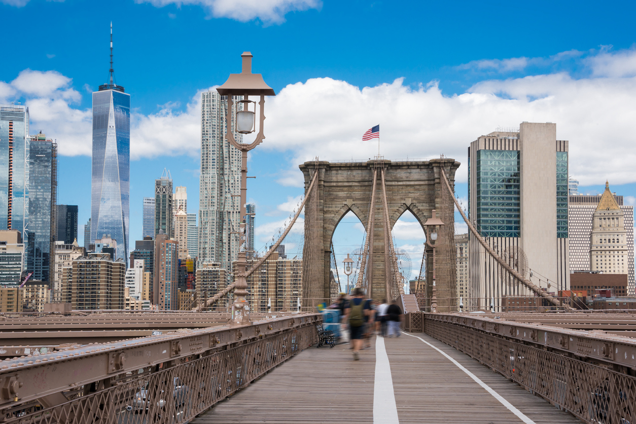 Brooklyn bridge in New York City